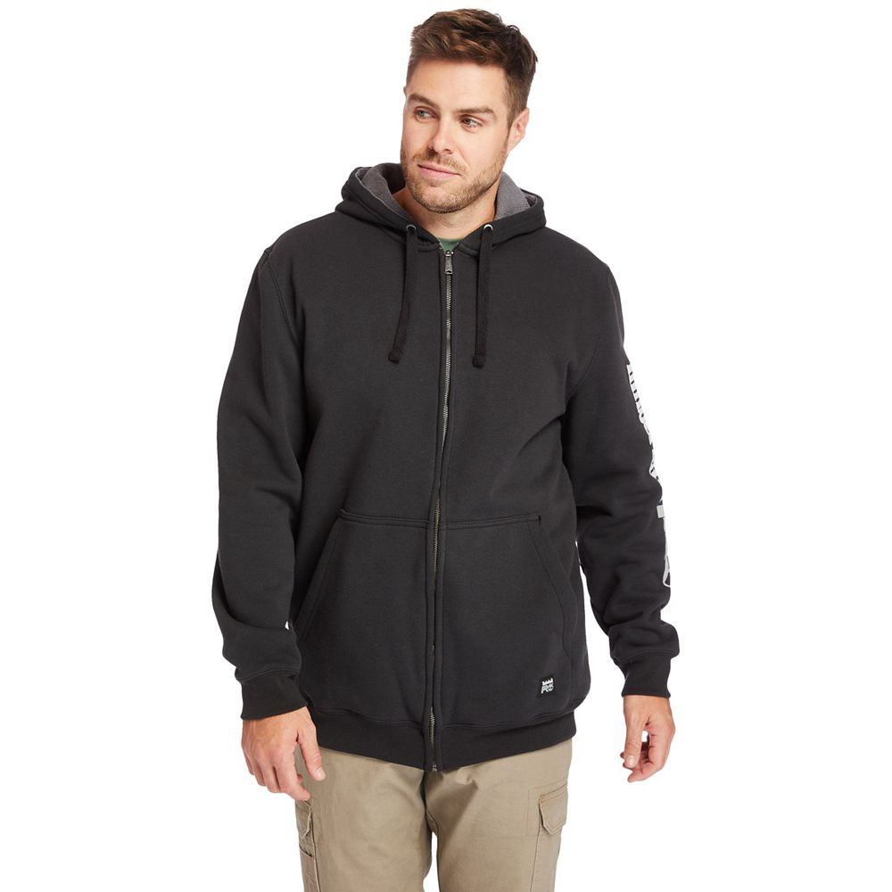 Sudadera Timberland Hombre Pro® Big & Tall Hood Honcho Full-Zip Hoodie Negras - Chile HLA-083914